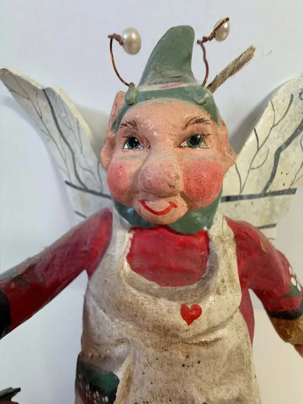 Vintage 1989 House of Hatten Fairy Ornament with Strawberry